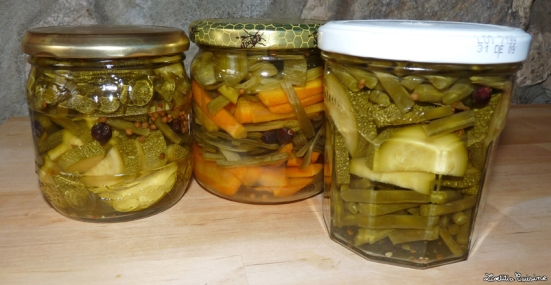 Légumes lactofermentés après fermentation